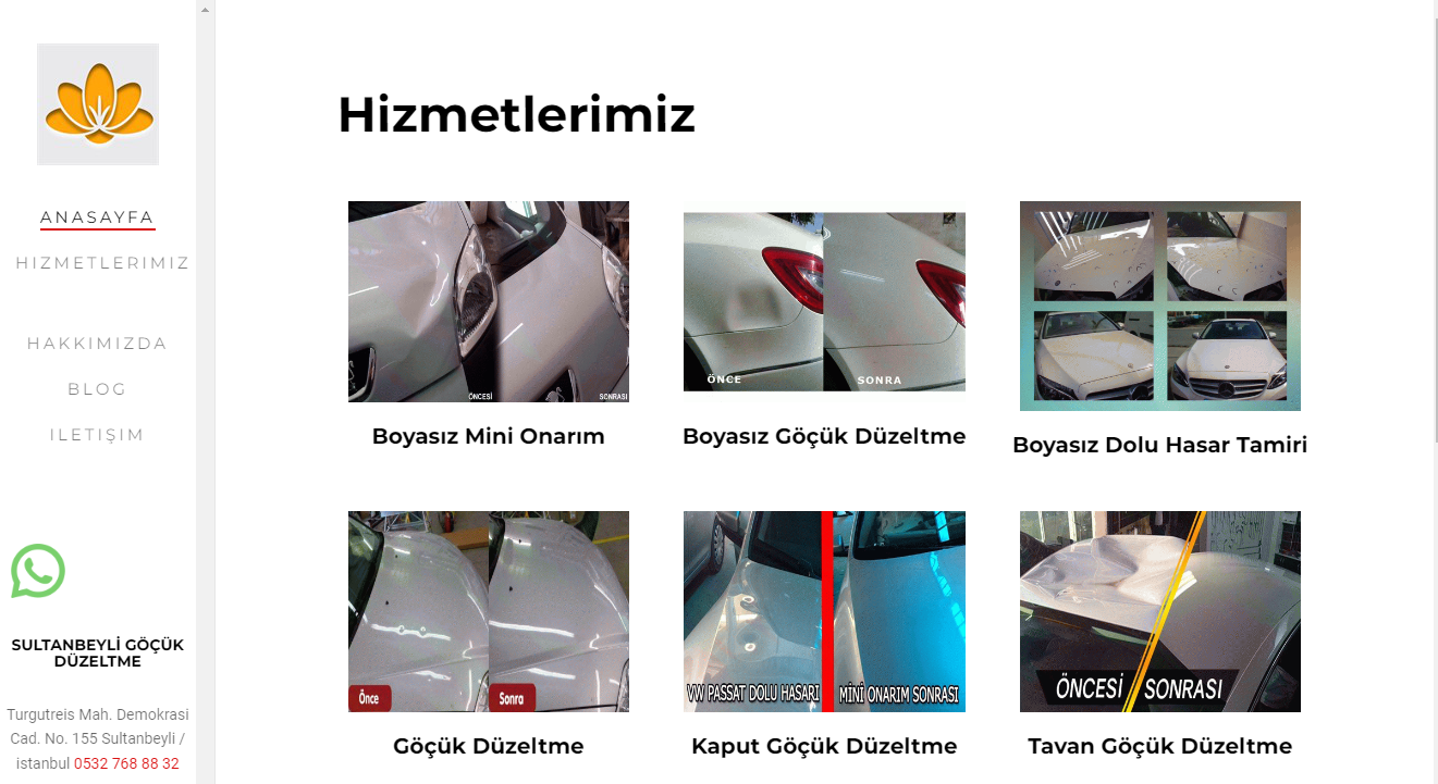 Sultanbeyli Boyasız Göçük Düzeltme